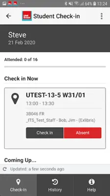 UWE Bristol MyAttendance android App screenshot 2