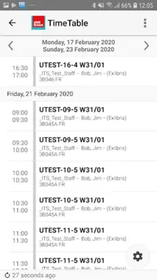 UWE Bristol MyAttendance android App screenshot 5